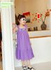 V00022 - Váy thô Sofia Candy hai dây thêu hoa ngực nhiều màu size 1-10y