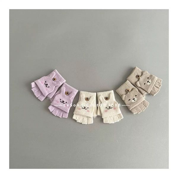 SH2512PK03 - Găng tay len chia ngón mùa đông cho bé size 1-5y, kích thước 14*10cm, NSX Lesong Yiwu Trading Co., LTd