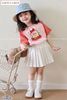 LU 863 - Bộ Luca Luca Baby Three áo hồng cam + chân váy bé gái size 2-12y