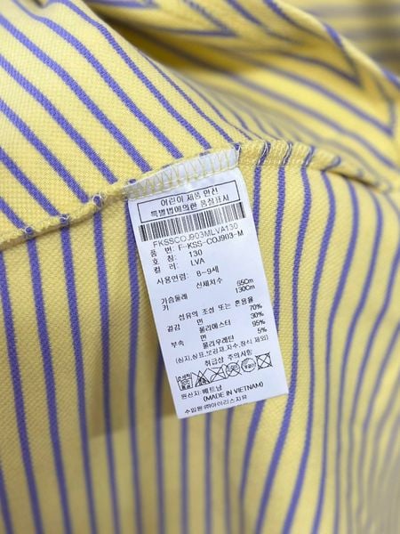 V00098 - Váy 2 màu kẻ cho bé gái size 130-150 (form to)