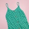 V00051 - Váy lanh hai dây 2 màu chấm bi BG size 5-14y (form bé)