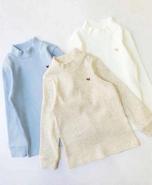 BM2511ST04 - Áo thun giữ nhiệt thêu cún nhiều màu cho bé size 80-160