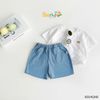 60041QHB - Quần Beemo thun cotton màu trơn size 6-10y