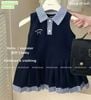 M5111 - Váy polo Mia kids phối cổ kẻ 2 màu size 2 - 12y