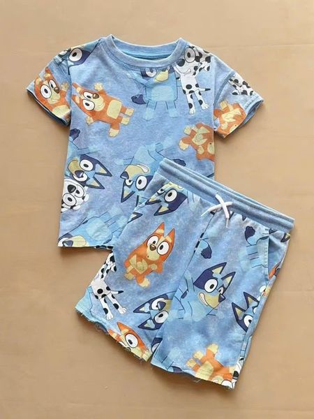 BBT31 - Bộ cotton Paw Patrol, Bluey nhiều mẫu cho bé trai size 1-5y