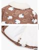 AKBT16 - Áo khoác phao màu nâu hình cừu cổ lông cho bé size 100-140