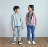 SH2511A02 - Áo phông dài tay dành cho trẻ em gái, dệt kim từ sợi tổng hợp, size XS-XL