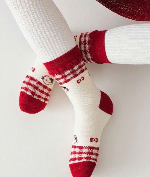 SH2511PK01 - Set 5 đôi tất Minliu Kidsocks dành cho trẻ em, chất liệu cotton+polyester+spandex, NSX Man Luu Textile Company Limited