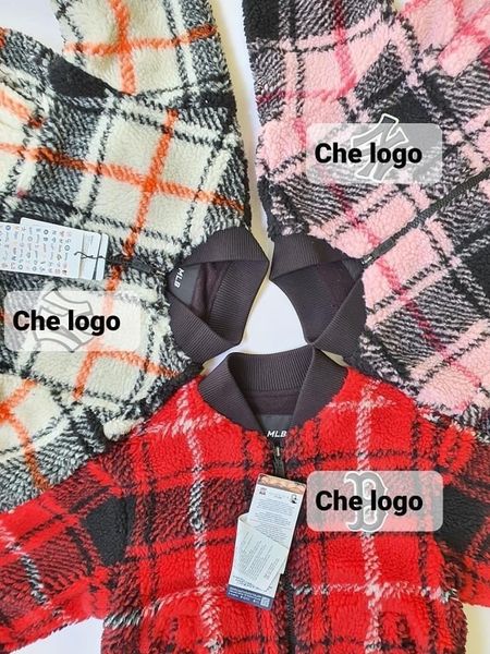 AK77 - Áo khoác bomber lông cừu lót nỉ kẻ caro 3 màu size 110 - 155