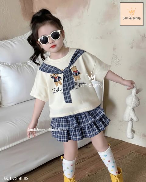 BJJTC.7356 - Bộ Jam & Jenny bé gái size 2-12y