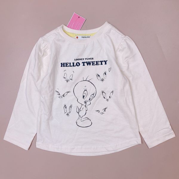 ABG50 - Áo cotton L.C hình vịt 2 màu kem / vàng size 100 - 140