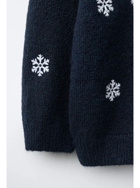 ABT10 - Áo len màu navy hình ông già Noel cho bé size 12m - 6y