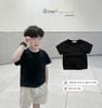 ABT921 - Áo cotton Beemo cổ tròn trơn nhiều màu cho bé size 80-130