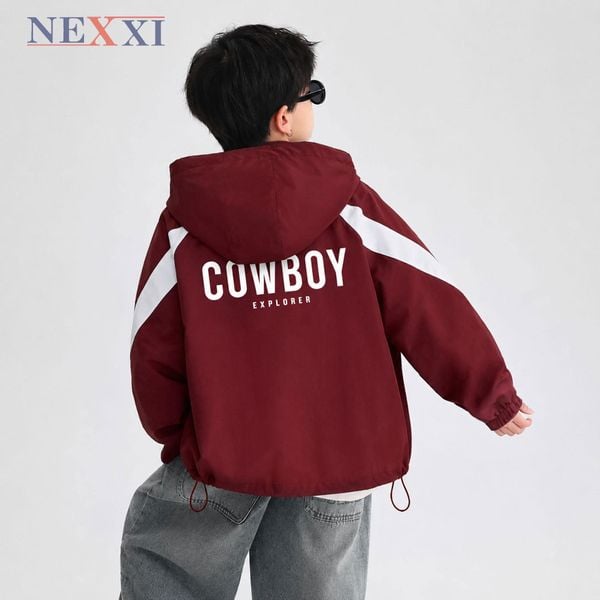 2609.81 - Áo khoác gió Nexxi có nón số 5 cowboy size 3-8y