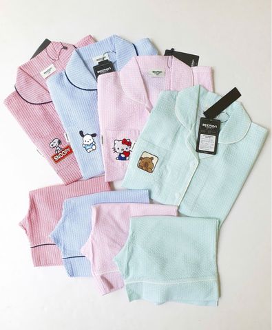 BM2601PJ01 - Bộ Pyjama Beemon vải thô nhiều màu cho Mẹ freesize 50-60kg
