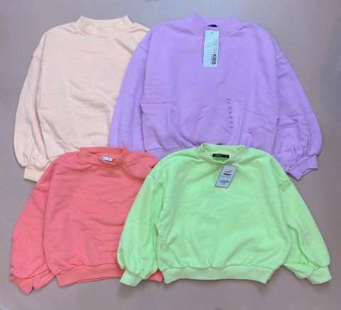 ABG43 - Áo nỉ bông Topten nhiều màu trơn tay nhún size 120 / 130 / 140