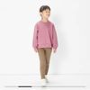 SH2511A02 - Áo phông dài tay dành cho trẻ em gái, dệt kim từ sợi tổng hợp, size XS-XL