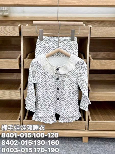 BBG10 - Bộ Pyjama vải thun GuoguoYinuo nhiều màu cho bé gái size 100-190