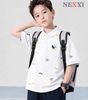 2603.81 - Áo thun Nexxi cổ bẻ họa tiết biển happy size 3-8y