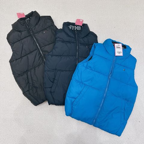 AKBT27 - Áo gile phao nhiều màu chữ cổ cho bé size 6-16y