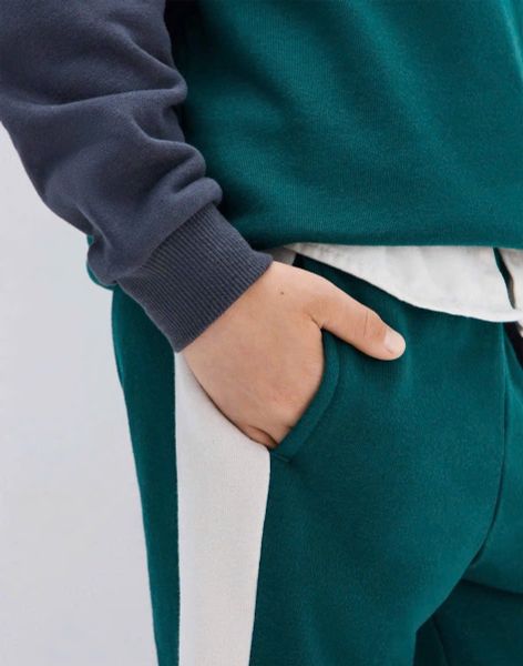 BBT02 - Bộ nỉ bông GGJJ phối màu cho bé trai size 2-8y