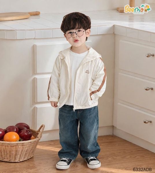 6332ADB - Áo Khoác Gió Chiếc Xe Nhỏ Beemo size 1 - 6y