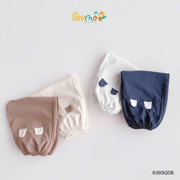 6369QDB - Quần cotton Beemo tai gấu nhiều màu size 1-6y