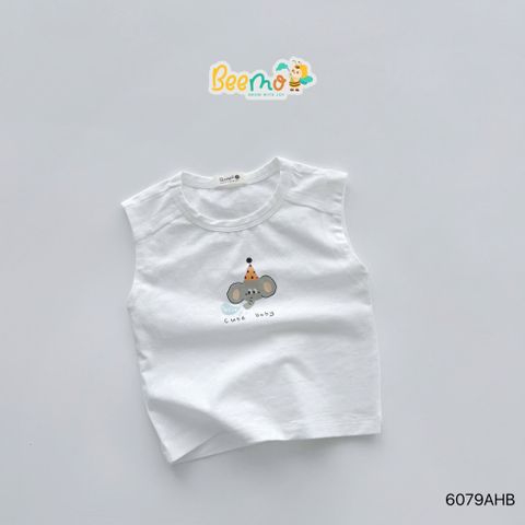6079AHB - Áo tanktop Beemo in hình động vật cho bé size 1-5y