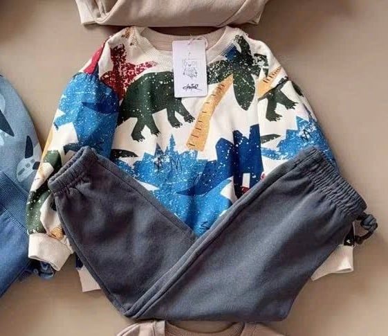 BBT08 - Bộ nỉ bông Castro dòng nhí nhiều mẫu Bé Trai size 6m - 4y