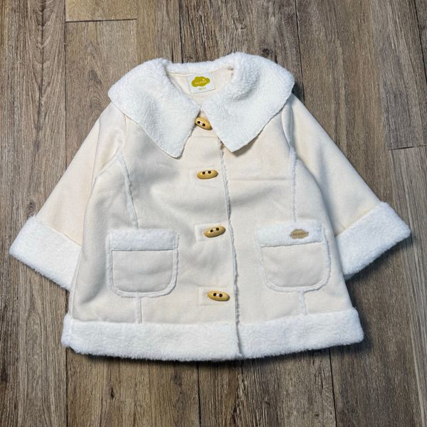 AK60 - Áo khoác da lộn MM màu kem cho bé size 90-120