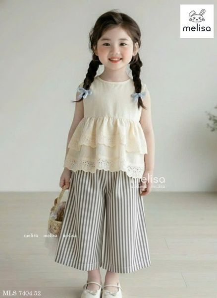 MLSBCC.7404 - Bộ Melisa bé gái size 2-12y