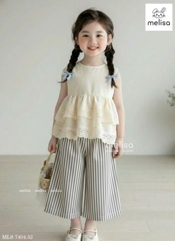 MLSBCC.7404 - Bộ Melisa bé gái size 2-12y