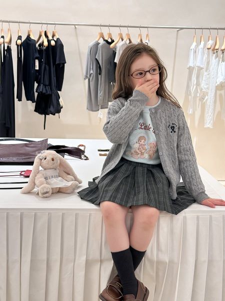 25G096 - Cardigan vặn thừng AMBB nhiều màu cho bé gái size 90-160