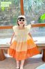 V00046 - Váy Mia Kids tiểu thư smock phối sắc màu BG size 1-10y