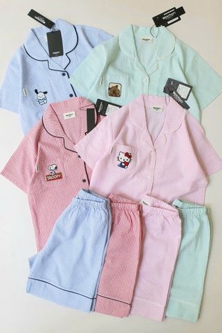 BM2601PJ01 - Bộ Pyjama Beemon vải thô nhiều màu cho Mẹ freesize 50-60kg