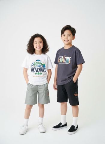 BM2602ST06 - Bộ Beemon cổ tròn vải Golf 3 màu cho bé size 120-170