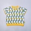 ABT48 - Áo thun cotton Mm 2 màu hoạ tiết vàng, xanh cho bé size 90-130