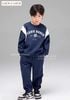 Lu 1681 - Bộ nỉ hai da Luca phối tay Eddie Bauer 2 màu bé trai size 2-12y