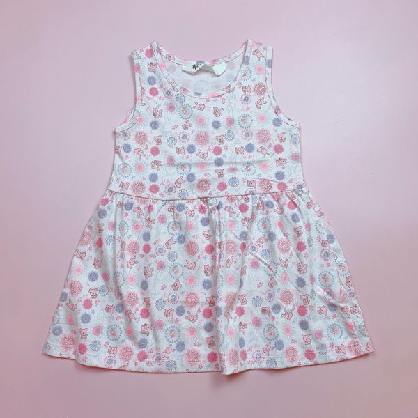 V00063 - Váy cotton sát nách nhiều màu BG size 2-10y