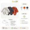 6197BDB - Bộ polo Beemo vải thun Be Happy trơn 3 màu bé trai size 1-7y