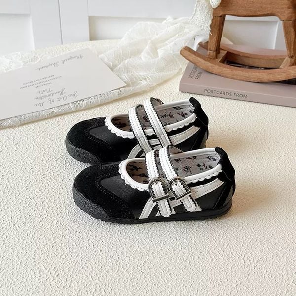 V1060 - Giày búp bê thể thao 2 quai nhiều màu cho bé size 22-31