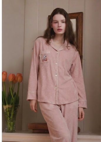 BM2606PJ03 - Bộ Pyjama Beemon nữ cho Mẹ vải nhung freesize (50-60kg)