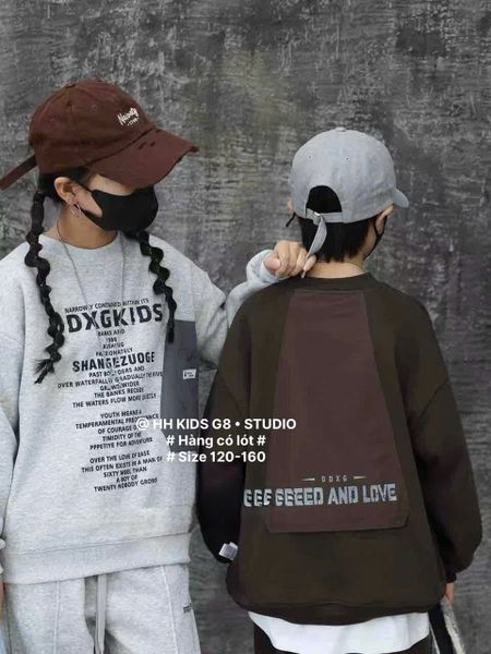 6811 - Bộ nỉ có lót 3 màu cho bé trai size 120-160