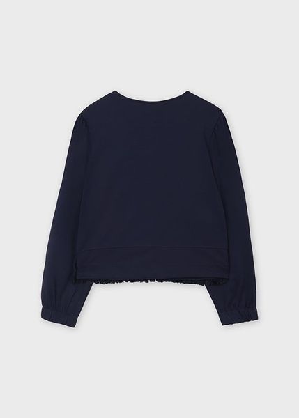 AK73 - Áo khoác chất umi dáng ngắn 2 màu đen/navy 8-18y