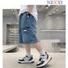 2602.2 Quần jean lửng Nexxi túi logo superior bé trai size 6-15y
