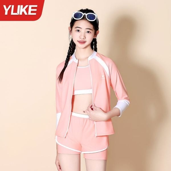 2379 - Bộ bơi YUKE dòng đại 2 màu cho bé gái size 150-190