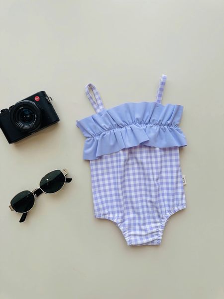 DB00036 - Bộ bơi Harifa 2 dây liền thân nhiều màu cho bé gái size 1-6y