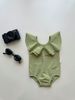DB00033 - Bộ bơi harifa liền thân cổ V bèo nhiều màu cho bé gái size 1-6y