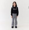 QBG03 - Quần nỉ len bebezoo ống loe thêu trái tim nhiều màu cho bé size 100-160