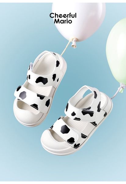 SD01 - Sandal quai dán Mario hoạ tiết động vật nhiều màu cho bé size 140-190